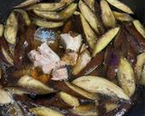 大葉香るナスとサバ缶のつけ汁作り方7写真