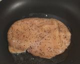 鶏むね肉のコショウ焼き　麦茶のソース作り方4写真