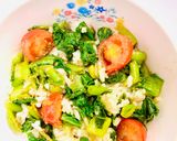 イタリア風大根っ葉(青梗菜)のゴマ炒め🇮🇹作り方3写真