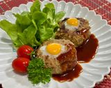 ぷち玉子も嬉しい♡ふっくらハンバーグ♪作り方8写真