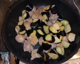 茄子と鶏肉の照り煮作り方4写真