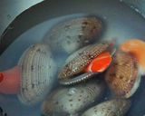 すだれ貝の酒蒸し作り方1写真