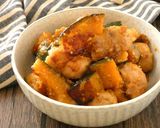 鶏肉とかぼちゃのごま味噌煮作り方6写真