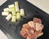 鶏がら麺つゆスープで♪鶏南蛮うどん作り方1写真