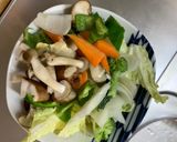 お一人様簡単洋風梅タルタル味豆腐野菜炒め作り方10写真