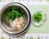 夏簡単昼食！大葉茗荷ネギ冷製明太子パスタ作り方4写真