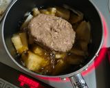 大根そぼろ煮　冷凍ハンバーグで作り方2写真