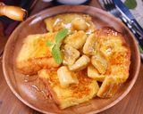 バナナフレンチトーストで🥞カフェ気分💕作り方7写真