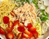 超ラク！ツナとトマトの簡単ワンパンパスタ作り方4写真
