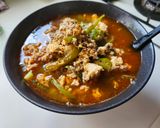 大葉香るピーマンと豚ひき肉と卵の塩ラーメン作り方9写真