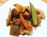 レンコン、コンニャク、豚肉のピリ辛炒め作り方10写真
