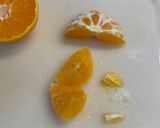 みかんをフルーツ盛り用に食べやすくカット作り方2写真