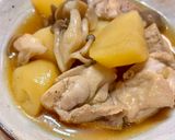 簡単！じゃがいもと鶏肉としめじの煮物作り方5写真