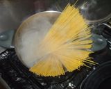 なすトマトソースパスタ♪簡単ベーコン作り方5写真