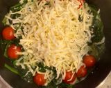 ほうれん草🌱とトマト🍅のチーズのせ⭐︎作り方2写真