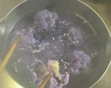 紫カリフラワーとブロッコリーの和風サラダ作り方1写真