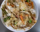 お一人様野菜たっぷり梅ウスター味炒飯作り方19写真