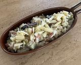 なすとウィンナーの簡単焼きリゾット作り方3写真
