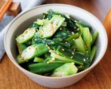 【オクラと小松菜のうま塩ナムル】材料２つ！作り方5写真