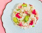 桜と金魚草のちらし寿司作り方3写真