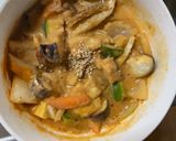 肉無チクワクリーミー味噌キムチ味野菜炒め作り方19写真