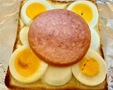 飴パリ!厚切りハムとクリームチーズの琥珀トースト作り方4写真