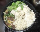 すき焼き風うどん♪簡単牛肉白菜豆腐作り方8写真