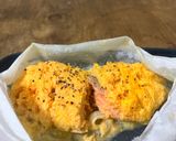 人参マヨソースをのせた鮭のホイル焼き作り方6写真