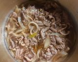 牛丼。うちのいつもの味。作り方3写真