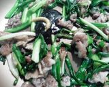 わけぎと豚肉のカラシ味噌炒め作り方4写真