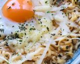 チキンラーメン●おから＆チーズ作り方2写真