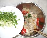 トマト鶏肉サラダ♪簡単大葉ドレッシング作り方9写真