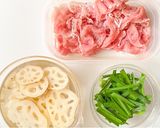 スタミナ満点♡豚肉とれんこんのピリ辛炒め作り方2写真