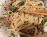 レンジのみ甘辛そぼろ混ぜうどん作り方5写真