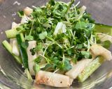 大和芋とキュウリの梅肉サラダ作り方6写真
