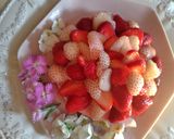 Belle mousse aux fraises et aux fleurs作り方1写真