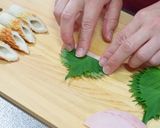 大葉とハムのちくわ天弁当作り方2写真