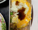 レンジ中華梅クリーム金平味オムライス弁当作り方13写真
