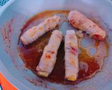 ＊もっちもちの豚肉くるくるテリマヨ＊作り方3写真