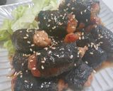 お弁当に☆のり巻き豚こまの照り焼き作り方4写真