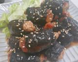 お弁当に☆のり巻き豚こまの照り焼き作り方4写真