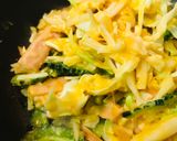 米粉のお好み焼き●スパム＆ゴーヤー玉作り方2写真