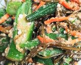 ほんのり甘い♪オクラと昆布のごま和え作り方8写真
