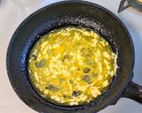 鶏唐揚げの照り焼き卵とじ作り方5写真