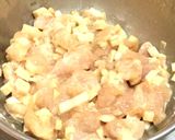 鶏肉と蓮根の落とし焼き作り方1写真