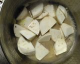 サバ缶水煮汁でかぶの小えび煮作り方1写真