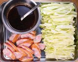 ぶっ濃いトンテキソースの🤩もやし炒め🍚作り方1写真