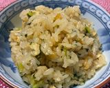 簡単♪大根の葉と揚げの炊き込み御飯作り方3写真