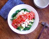 花椒トマトポン酢タレでささみきゅうり和え作り方9写真