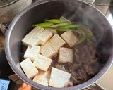 手間なし簡単！すき焼き風✨肉豆腐作り方6写真